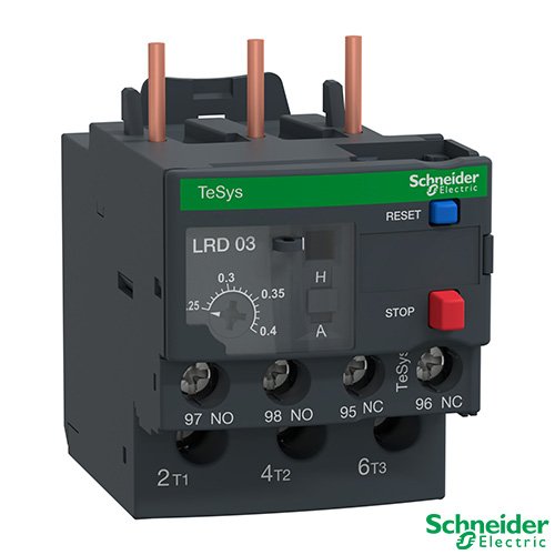 Telemecanique LRD03 0.75KW 3 Phase Overload 0.25-0.4A